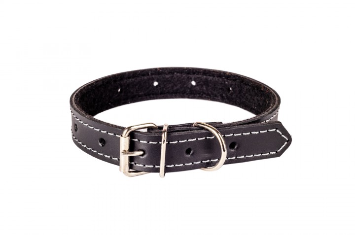 Нашийник шкіра "HAPPY" безрозмірний, 18 мм/45 см