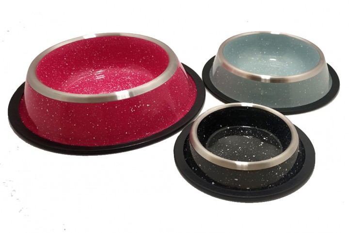 Миска метал на резині MOON COLLECTION, 0.7л/23 см