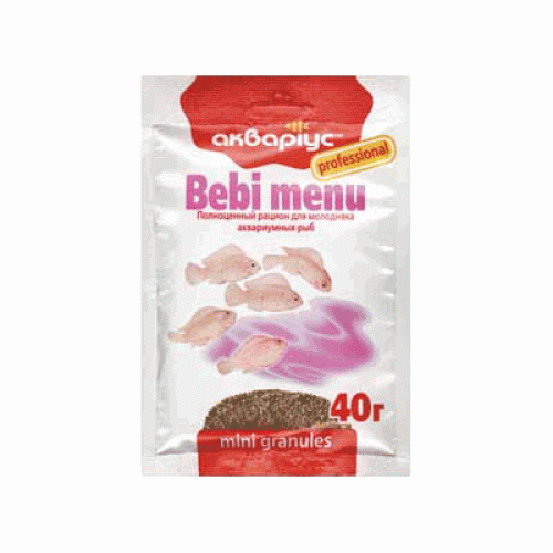 Меню Bebi - Mini Granules 40г