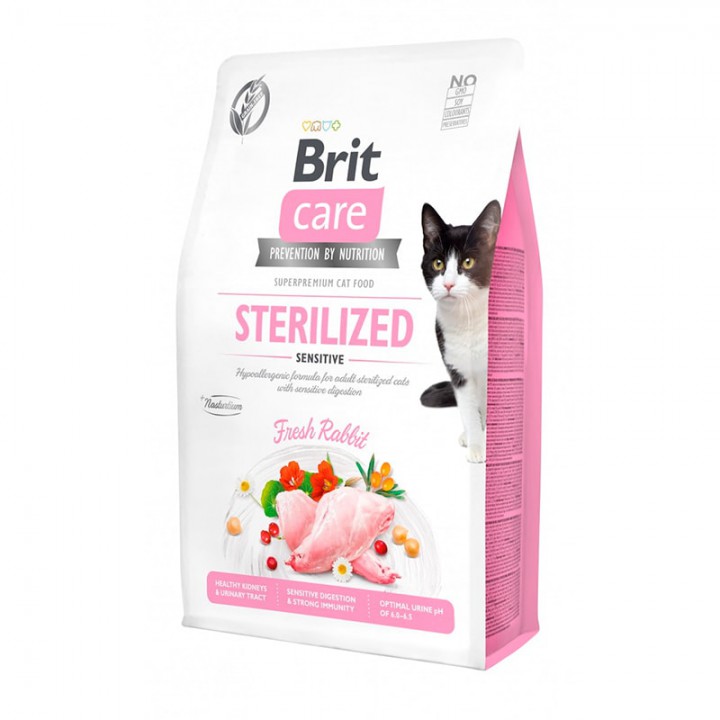 Brit Care Cat Sterilized Sensitive (чутливе травлення для стерилізованих), 7 кг