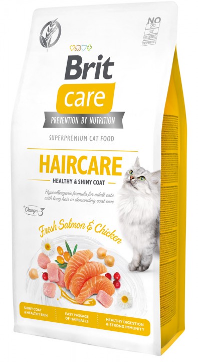 Brit Care Cat  Haircare & Shiny Coat (здоров'я шкіри і шерсті), 7 кг