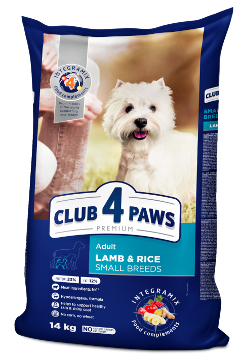 Клуб для собак малих порід ягня гіпоалергенний, 14кг