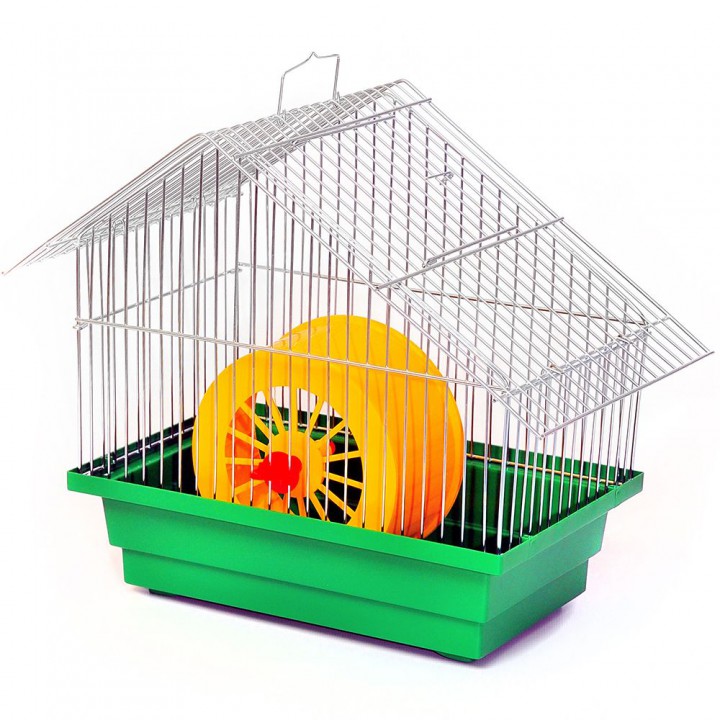 Клітка "ХАТИНКА" цинк, 28*18*29см