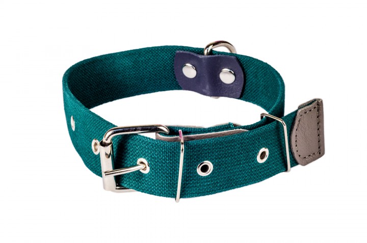 Нашийник брезент подвійний, 25 мм/50-60 см