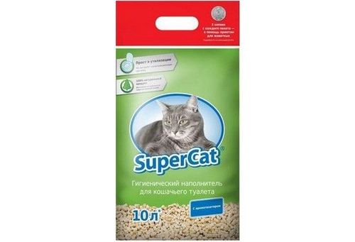 SUPER CAT з ароматизатором 3 кг зелений