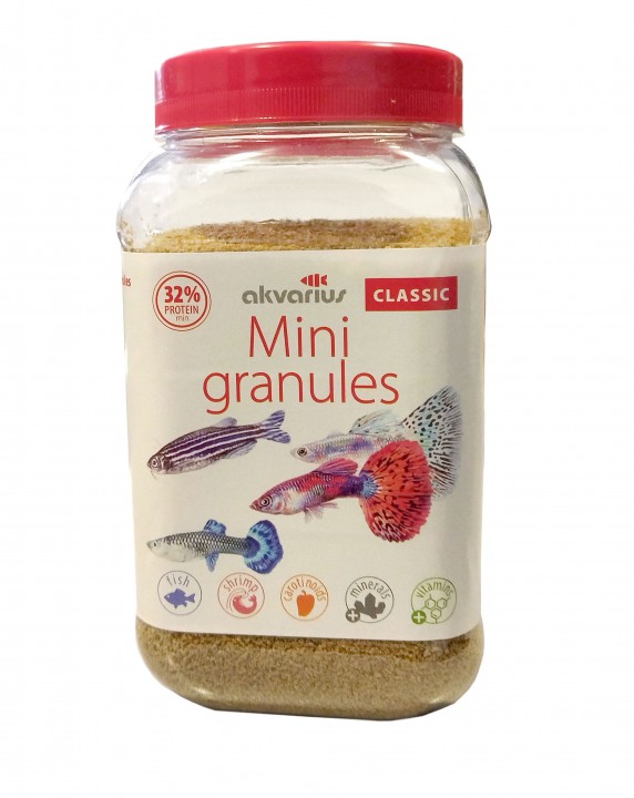 Акваріус міні гранули (гупія), 250г