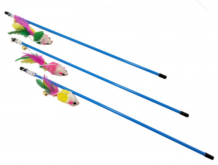 Вудочка Мишка з пір'ям, 42см