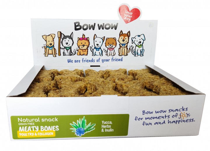 Bow wow Натуральні кісточки качка, юкка, трави, 30 шт/уп