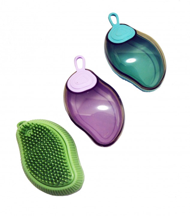 Щітка для шампуню масажна, 11х7 см