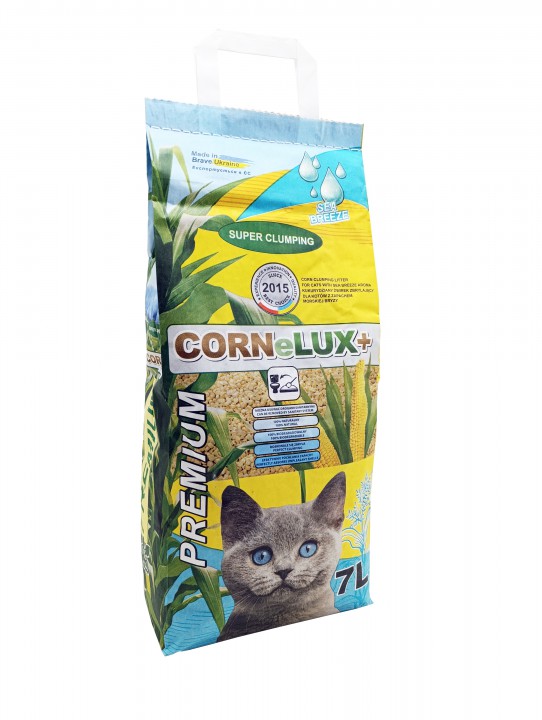 Cornelux+ Natural COMFY наповнювач кукурудзяний морський бриз, 7л/4.3кг