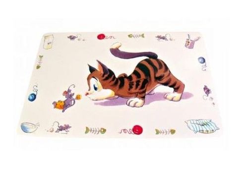 Коврик "Comic Cat" під миски для котів 44*28см