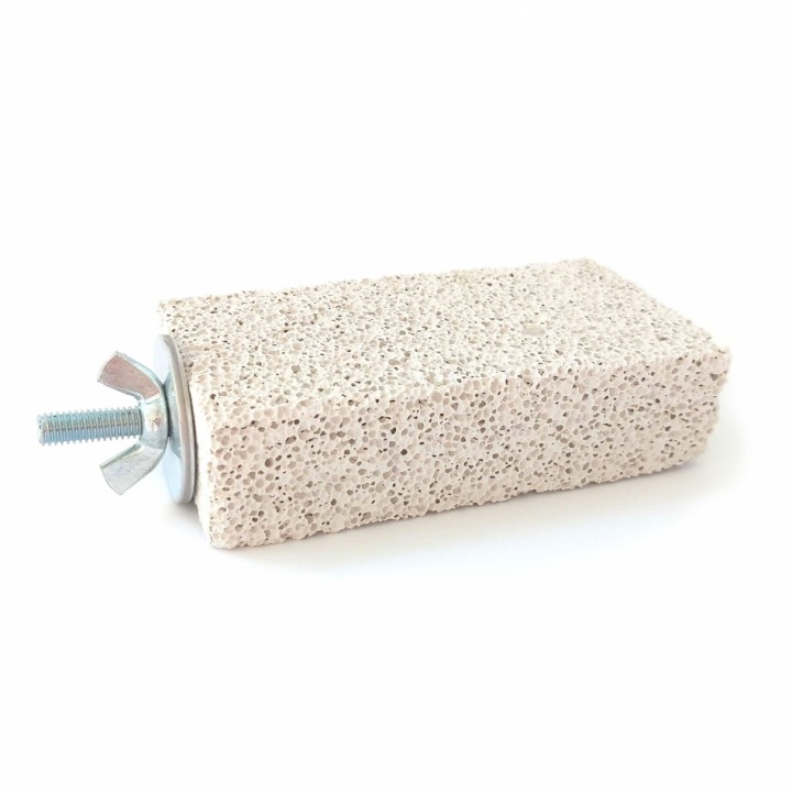 Камінь для сточування зубів шиншил з кріпленням, 10см