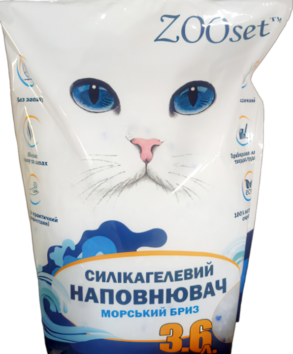 Силікагелевий наповнювач Зоосет, 3.6л