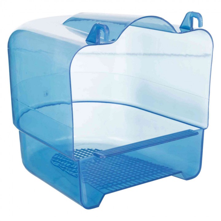 Бассейн для папуг блакитний, 15х16х16 см