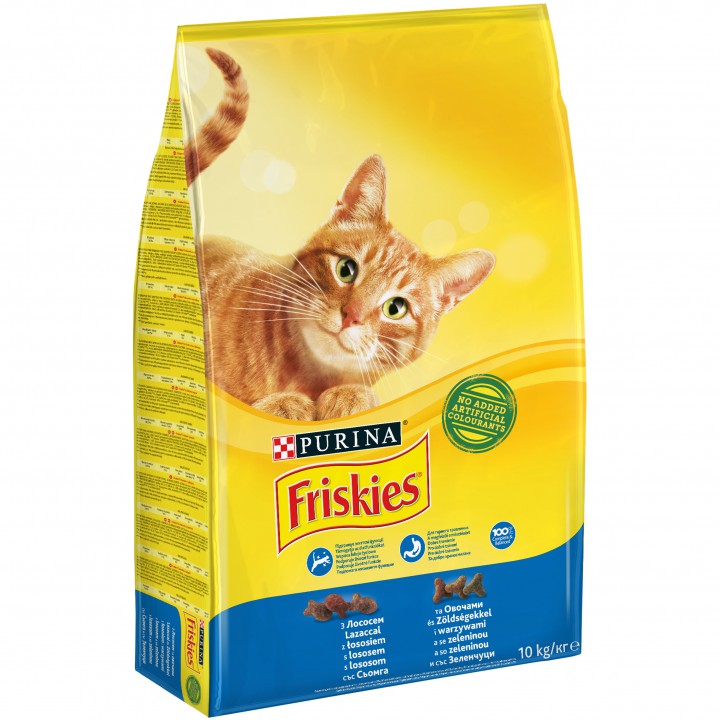 Сухий корм для котів Friskies, риба/овочі, 10кг