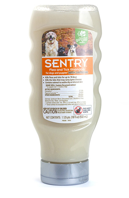 Шампунь SENTRY вівсяна крупа від бліх і кліщів для собак, 532мл