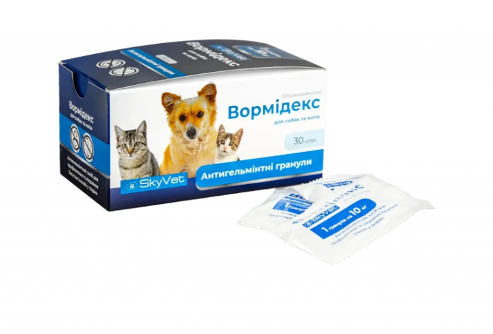 Вормідекс антигельмінтик для котів та собак  до 10 кг