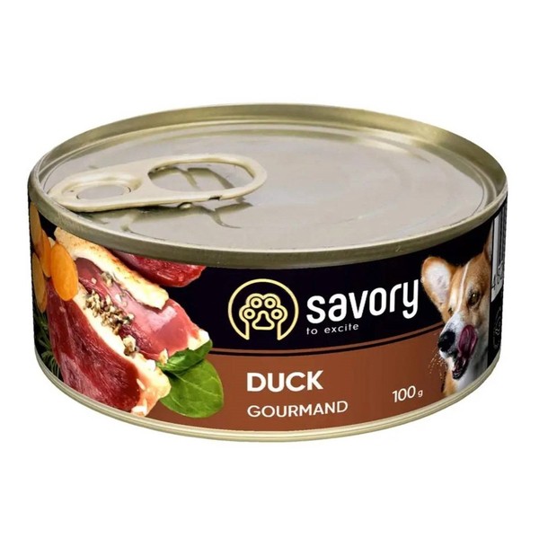 Консерви Savory Dog качка, 100г