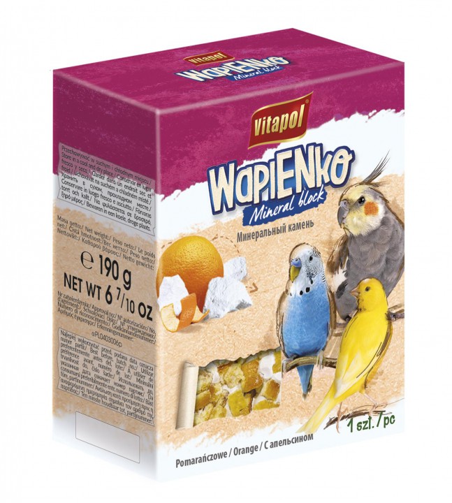 Крейда Vitapol для папуг апельсин, 40 г