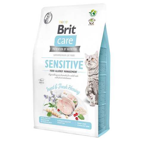 Brit Care Cat комахи/оселедець (харчові алергії), 400г