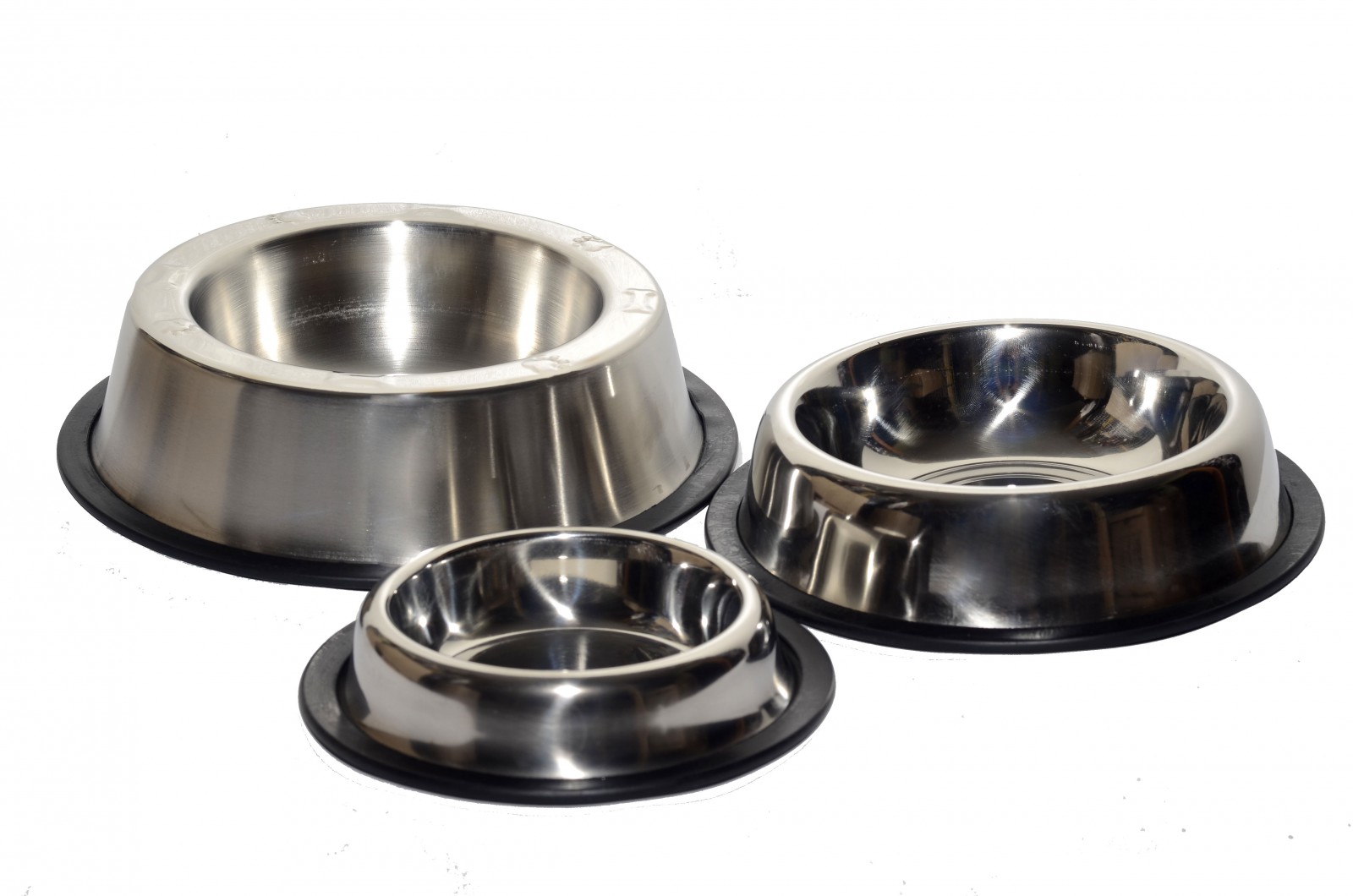 Фото1.Миска металічна на резинці ТОП з емблемою, 0,9 л