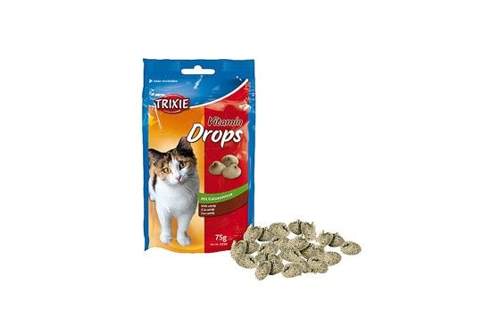 Вітаміни TRIXIE Drops для котів, м'ята, 75 грам