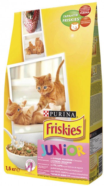 Сухий корм Friskies  1,5кг для кошенят курка