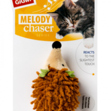 Фото1.Іграшка для кота Їжачок GiGwi Melody Chaser зі звуковим чіпом тектиль, 7см